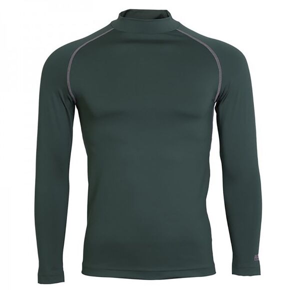 Rhino Mens Thermal Underwear Long Sleeve Base Layer Vest Top / Bottle Green - Picture 1 of 3
